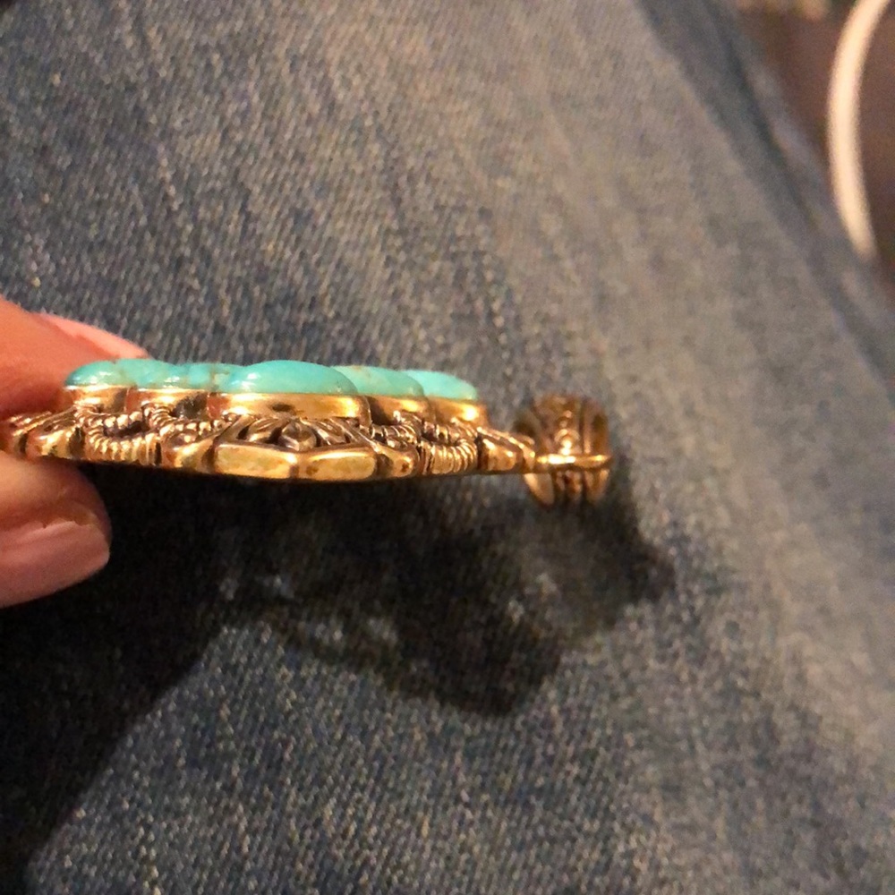 Barse Turquoise Copper Pendant. - image 2